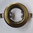 Spot Com Lâmpada Gu10 3w Para Teto Sanca E Gesso Cor Ouro - B