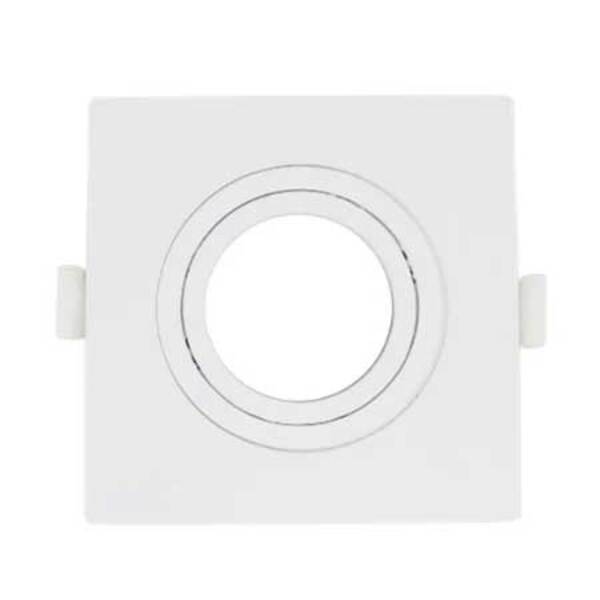 Spot Conecta De Embutir Mr16 Dicroica Quadrado Plano Branco 1