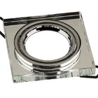 Spot De Embutir Blumenau Para 1 Lâmpada Mr16 Quadrado Cristal