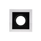 Spot De Embutir Conecta Ar70 Quadrado Recuado Branco E Preto