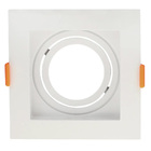 Spot De Embutir Conecta Mr16 Dicroica Quadrado Recuado Branco