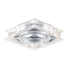 Spot de Embutir LED Bella Quadrado Metal e Plástico Transparente 1W Bivolt