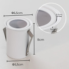 Spot De Embutir Microborda 6,5cm Branco P/ Mr16 Gu10 4446 Vet