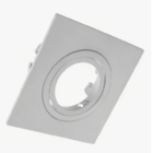 Spot De Embutir Mini Dicroica Quadrado Mr11 Plana Branco