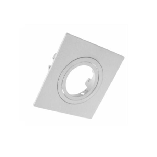 Spot De Embutir Mini Dicroica Quadrado Mr11 Plana Branco