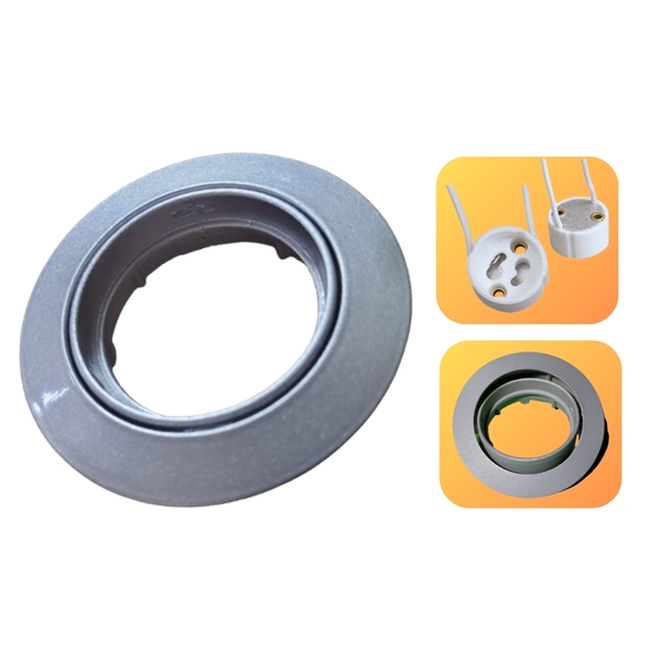 Spot De Embutir Mini Olho De Boi Sem Lampada Cromado