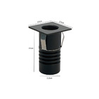 Spot De Embutir Nordecor Auko Mini Quadrado Led Alto Irc 90 1