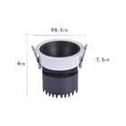 Spot De Embutir Nordecor Zagle Redondo Led Alto Irc 97 10w Bi