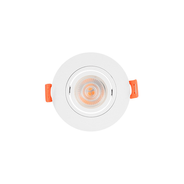 Spot De Embutir Plano Mbled Para 1 Lâmpada Mr16 Redondo Branco