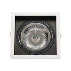 Spot de Embutir Quadrado AR111 Branco Recuo Preto Save Energy