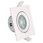 Spot De Embutir Quadrado Branco 7cm Led 3w 3000k Bivolt