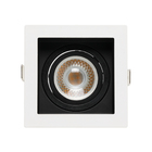 Spot de Embutir Quadrado Branco Recuo Preto Dicroica Save Energy