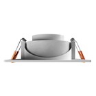 Spot de Embutir Quadrado Com LED Luz Amarela 7W Easy LLUM Bronzearte Bivolt