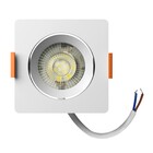 Spot de Embutir Quadrado Com LED Luz Branca 3W Easy LLUM Bronzearte Bivolt