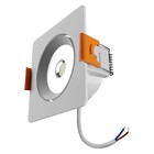 Spot de Embutir Quadrado Com LED Luz Branca 3W Easy LLUM Bronzearte Bivolt