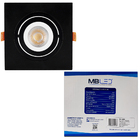 Spot De Embutir Quadrado Preto Para Lâmpada Par20