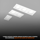 Spot De Embutir Recuado Direcionável Quadrado Para Lâmpada Di