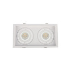 Spot De Embutir Recuado Nordecor Flea Duo Para 2 Lâmpadas Par