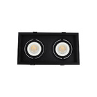 Spot De Embutir Recuado Nordecor Flea Duo Para 2 Lâmpadas Par