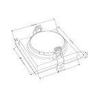 Spot De Embutir Recuado Nordecor Loyo Para 1 Lâmpada Ar70 Qua