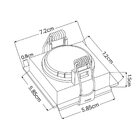 Spot De Embutir Recuado Nordecor Loyo Para 1 Lâmpada Mr11 Gu1