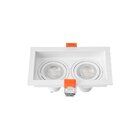 Spot De Embutir Recuado Nordecor Loyo Para 2 Lâmpadas Gu10 Mr