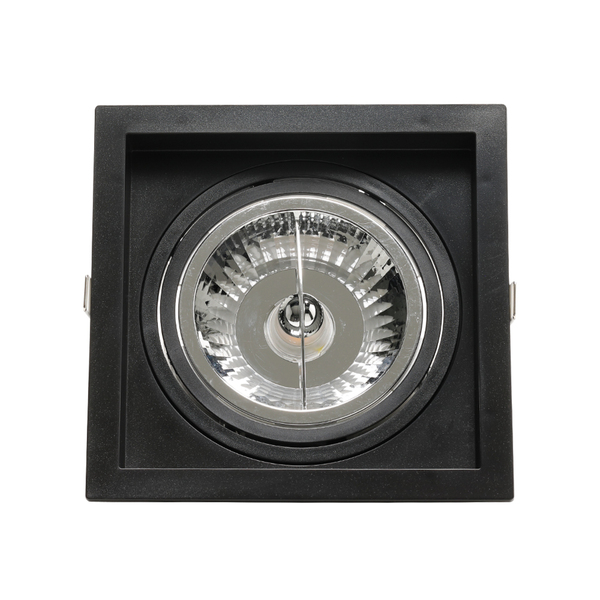 Spot de Embutir Recuado Quadrado AR111 Preto Save Energy