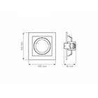 Spot De Embutir Recuado Taschibra Conecta Para Lâmpada Mr16 Q