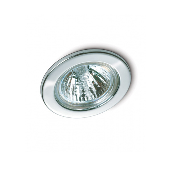 Spot de Embutir Startec 1306 Redondo Aço Prata 50W 110V