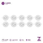 Spot De Embutir Redondo Branco 7cm Led 3w 3000k Bivolt