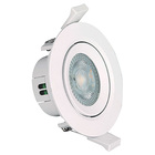 Spot De Embutir Redondo Branco 7cm Led 3w 6500k Bivolt