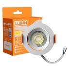 Spot de Embutir Redondo Com LED Luz Branca 3W Easy LLUM Bronzearte Bivolt