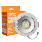 Spot de Embutir Redondo Com LED Luz Branca 5W Easy LLUM Bronzearte Bivolt
