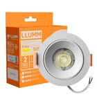 Spot de Embutir Redondo Com LED Luz Branca 7W Easy LLUM Bronzearte Bivolt