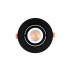 Spot De Embutir Redondo Plano Preto Para Lâmpada Mr11 6277 Mb