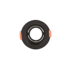 Spot De Embutir Redondo Preto Ar111 Gu10 Direcionável Recuado