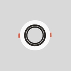 Spot De Embutir Redondo Preto E Branco Par30 E27 Direcionável