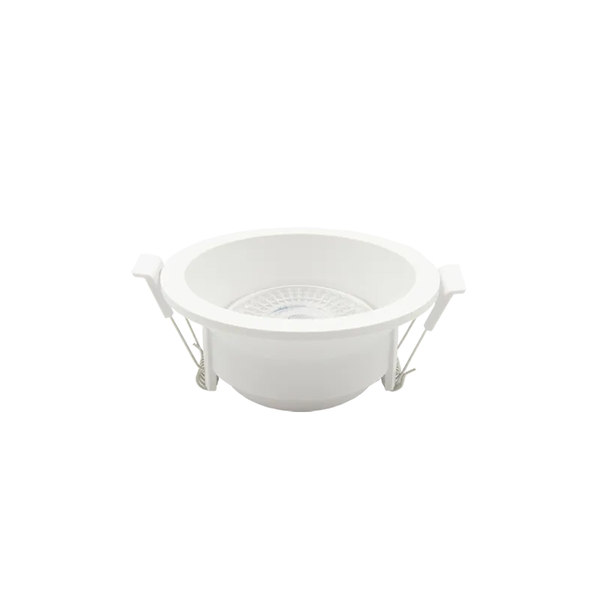 Spot De Embutir Redondo Recuado Branco 9cm Led 5w 6500k Bivolt