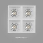 Spot De Embutir Slim Frame Branco Gu10 P/mr11 Ya001w Bella St