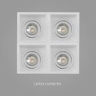 Spot De Embutir Slim Frame Branco Ya001w Bella + Mr16 Br. Que