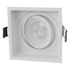 Spot De Embutir Slim Frame Branco Ya002 Bella + Led Ar70 Bf S