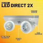 Spot De Led Direct Duplo Mr16 Linear 8w Branco Taschibra 6500