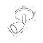 Spot De Led Direct Mr16 Circular 4w Branco Taschibra
