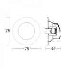 Spot De Led Embutir Alltop Mr11 Redondo 3w Bivolt Taschibra 4