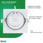 Spot De Led Embutir Alltop Par20 Quadrado 7w Bivolt Taschibra