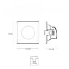 Spot De Led Embutir Elgin Ecospot Mr11 Quadrado 3w Bivolt 650