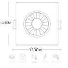 Spot De Led Embutir Elgin Ecospot Par30 Quadrado 12w Bivolt 2
