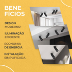 Spot De Led Embutir Preto 5w Direcionável Para Teto Bivolt