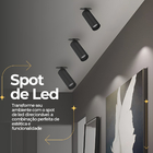 Spot De Led Embutir Preto 5w Direcionável Para Teto Bivolt