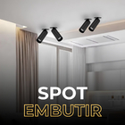 Spot De Led Embutir Preto 5w Direcionável Para Teto Bivolt